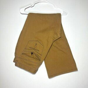 LRL Lauren Jeans Co. Ralph Lauren Khaki Twill Button Pocket Classic Bootcut Sz16